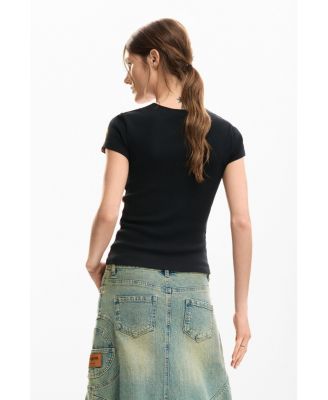 Women's T-Shirt Opening Flower