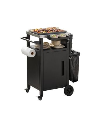  Outdoor Grill Cart Storage and Wheels