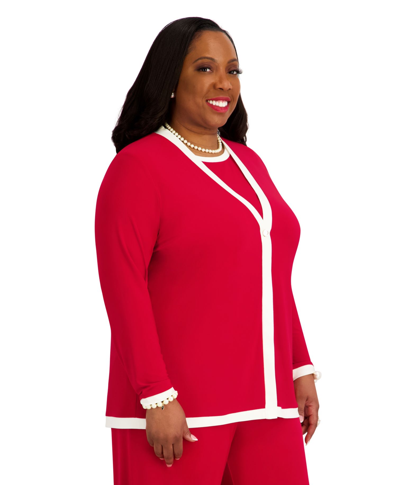 Women's V-Neck Button-Front Cardigan