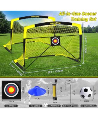 7x5 FT and 5x3.6 FT Portable Soccer Goal for Youth Players Ages 6-14, Large-Frame Design Built for Long-Term Development, Easy Setup