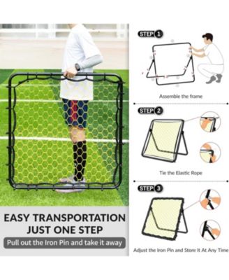 Portable Soccer Rebounder Net for Kids Soccer Training Practice