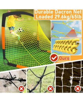 7'x5' Soccer Goal Net 2 Set with Agility Ladder 12 Rung 20 FT Speed Training