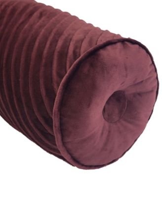 Chelsea Spliced Neckroll Decorative Pillow, 7" x 18"