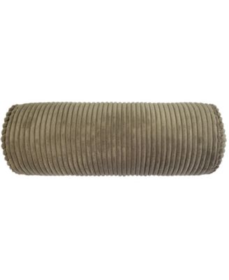 Bowery Corduroy Neckroll Decorative Pillow, 7" x 18"