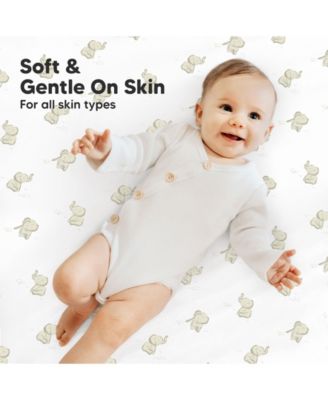 Mini Crib Sheets for Baby Girls, Boys, 2-Pack Soothe Pack and Play Sheets Fitted, Pack N Play Mattress Sheet