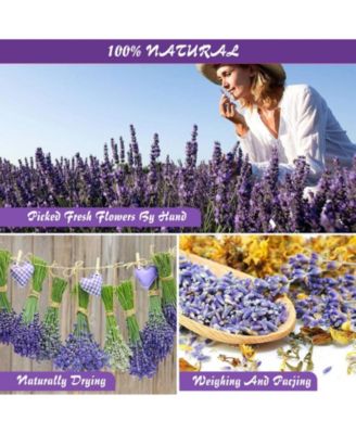 16 Bags Dried Flowers Herbs Kit Soap Candle Bath Rose Petals