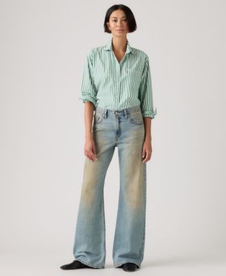 Women's Premium Mid-Rise Loose Bootcut Jeans
