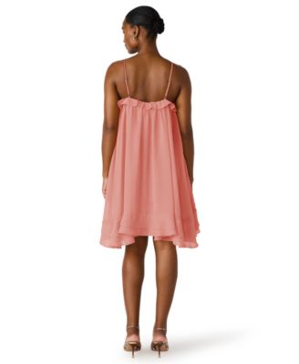 Women's Square Neck High-Low Dress