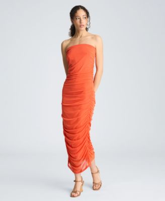 Women's Strapless Midi Dress