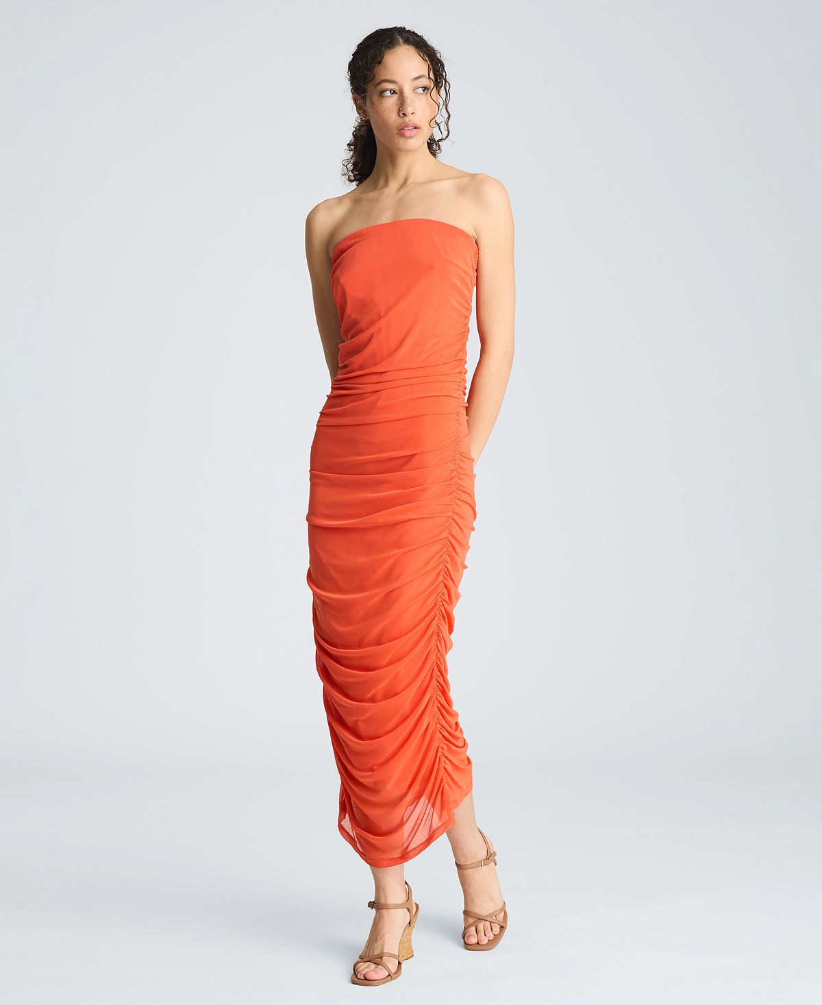 Kenneth Cole Women's Strapless Midi Dress view 2 — MAYCSS fashion products