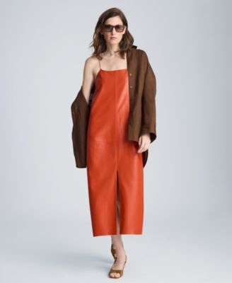 Women's Metal Strap Midi Slip Dress