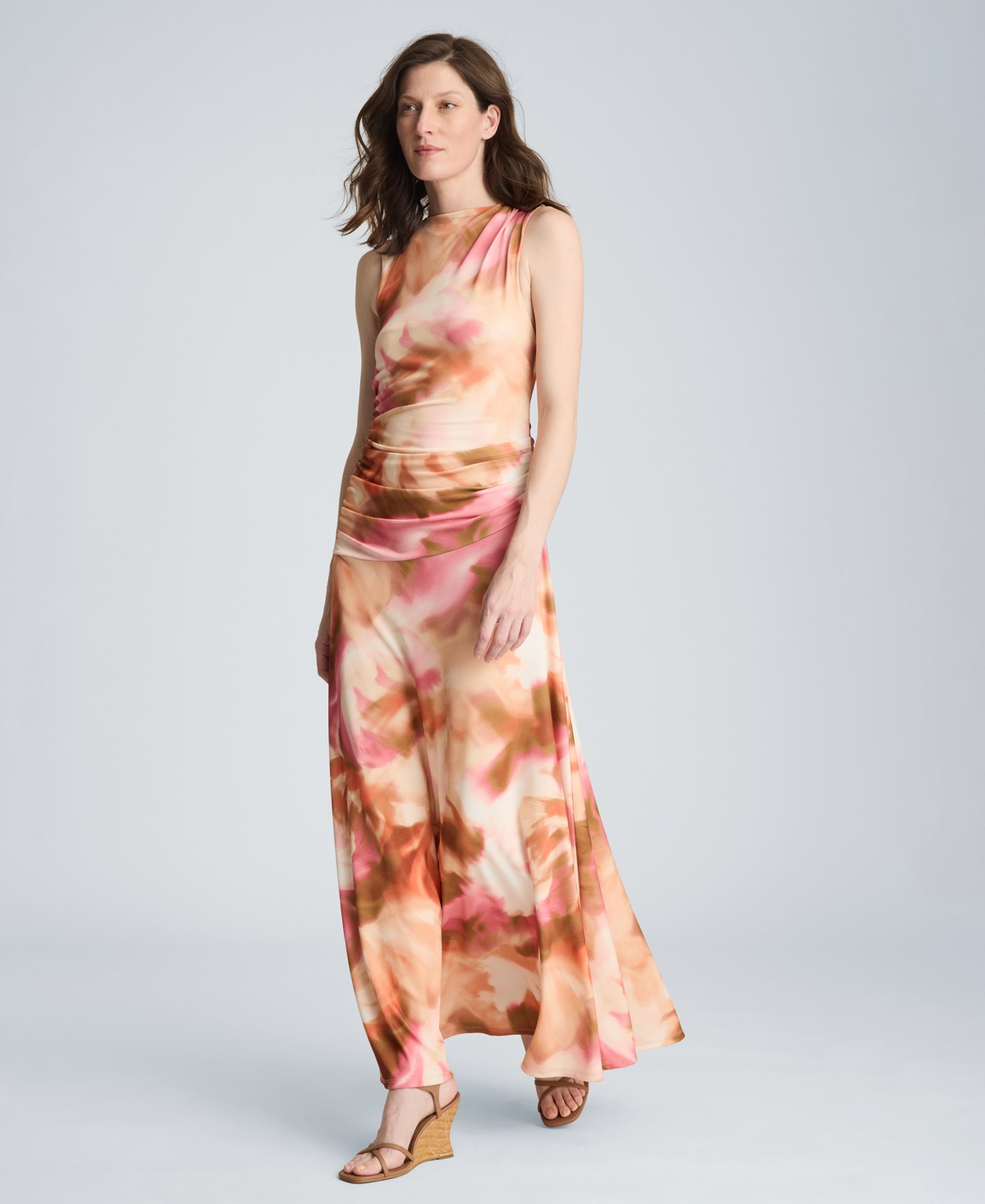 Kenneth Cole Women's Printed Sleeveless Maxi Dress