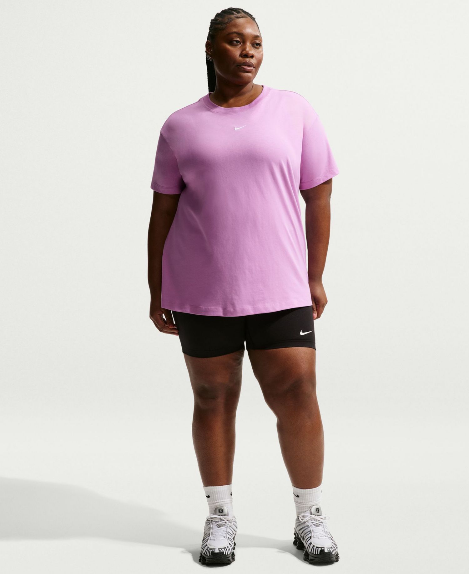 Plus Size Sportswear Crewneck T-Shirt