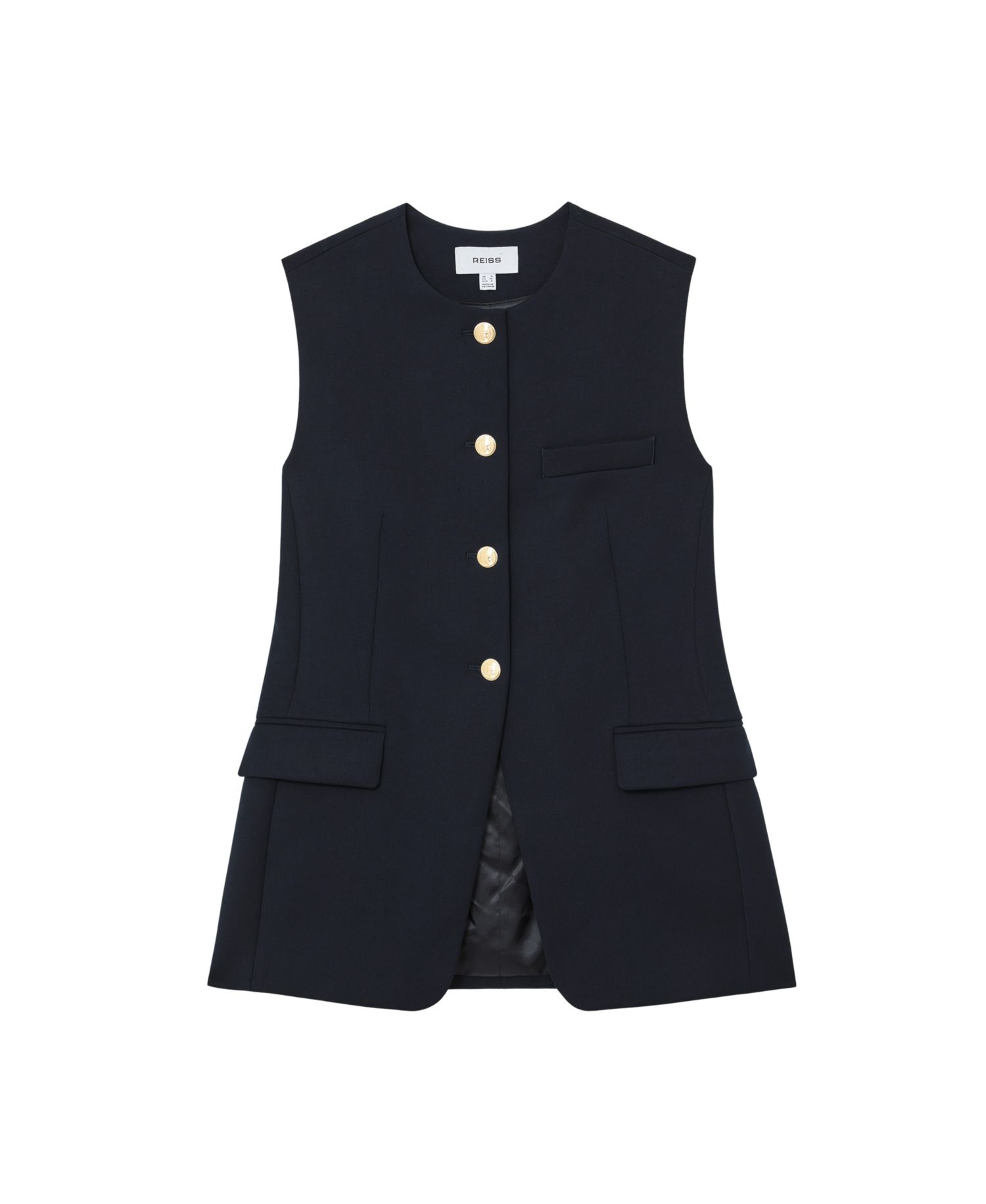 Women's Gabi Button-Through Longline Waistcoat