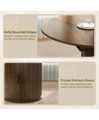 Extendable Dining Table, 60" Oval Kitchen Table for 6