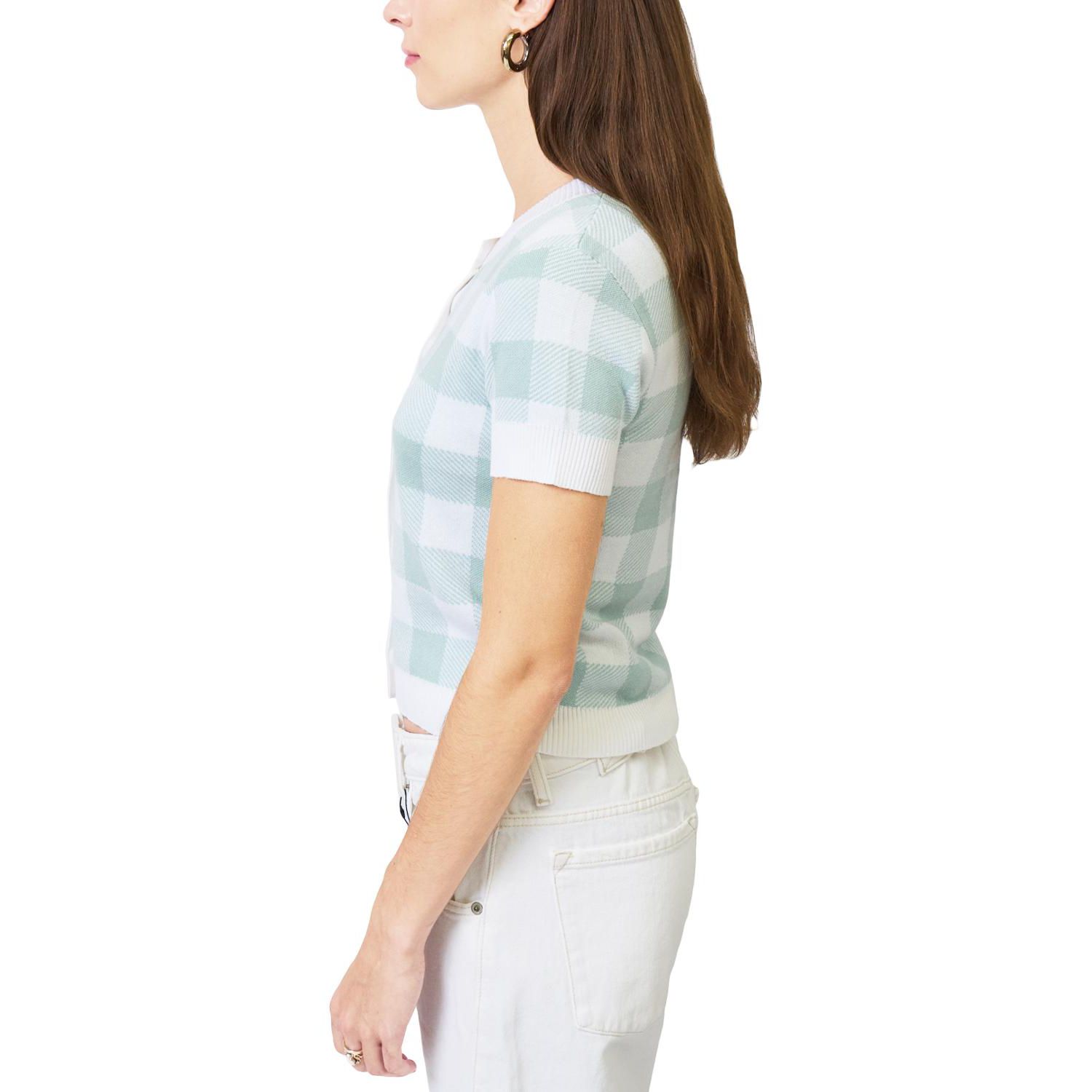 Women's Laurel Gingham Jaquard Cardigan