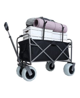 500lbs Beach Utility Carts w/ Cooler Bag & Liner Set