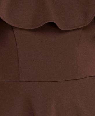 Juniors' Ruffled Off-The-Shoulder Dress