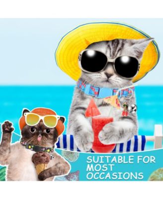 12 Summer Fruit Pattern Cat Collars Adjustable Safety Breakaway With Bell Soft Comfortable For Small Medium Pets