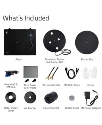 RT84 Reference High Fidelity Vinyl Turntable Record Player with Ortofon 2M Blue Cartridge & Speed Control Motor