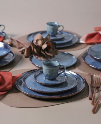 Stoneware Buffet Dinner Plates, Set of 6