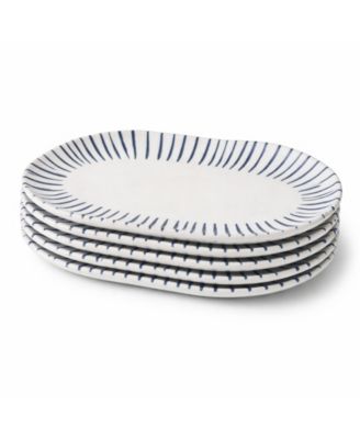 Elemento Medium Shallow Oval Platters, Set of 4