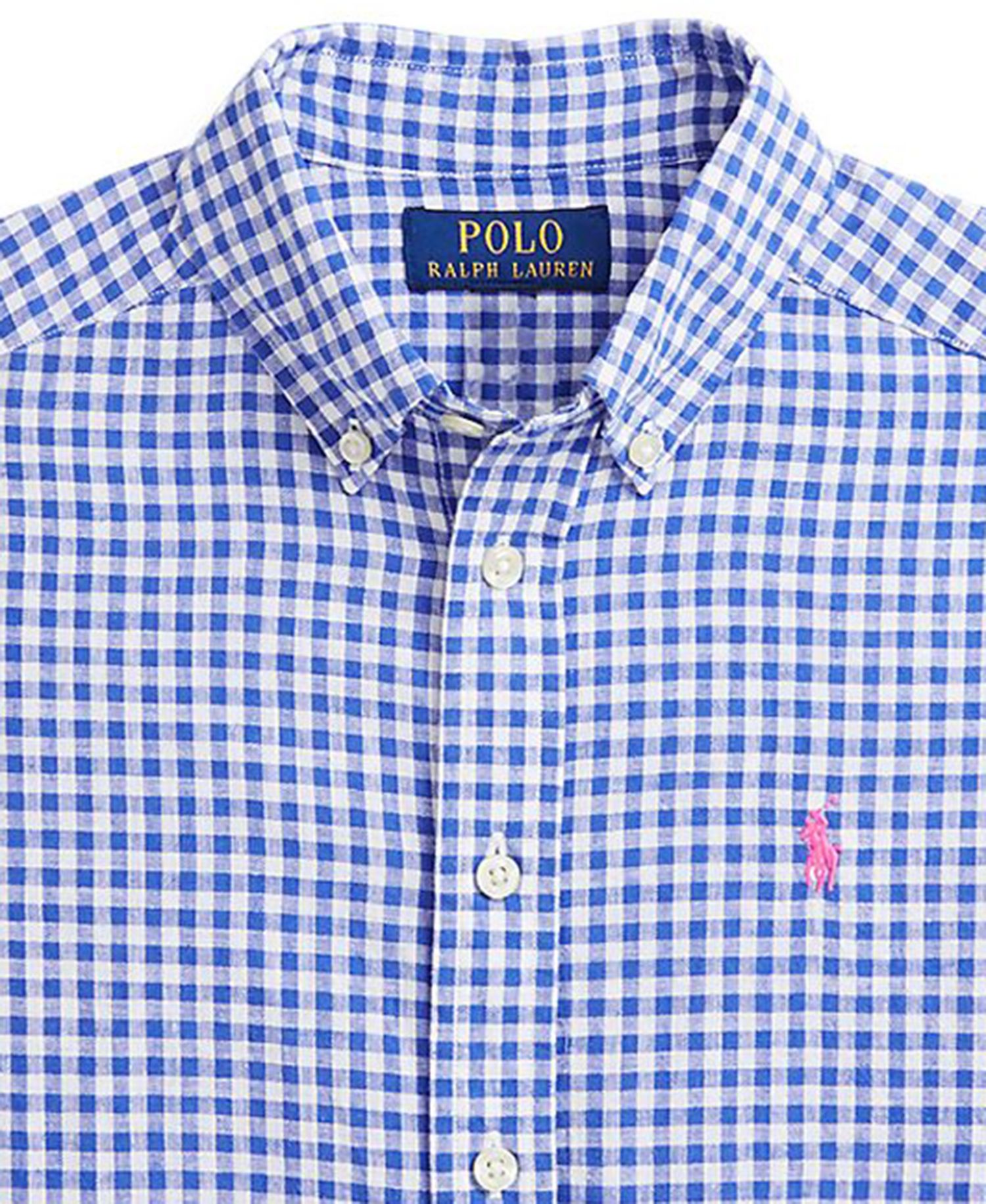 Big Boys' 8-20 Plaid Linen Short-Sleeve Shirt