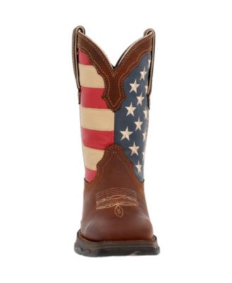 Women's Lady Rebel by Patriotic Pull-On Western Flag Boot
