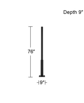Titan 76" High Black Outdoor Light Post