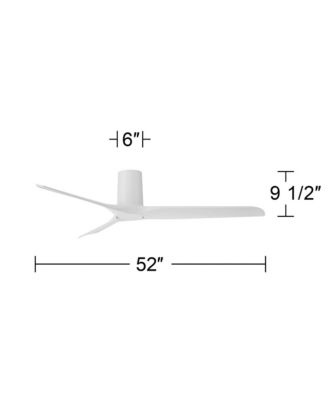 52" Zebec Hugger Ceiling Fan with Remote Control