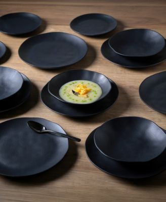 Stoneware Salad Bowls, Set of 6