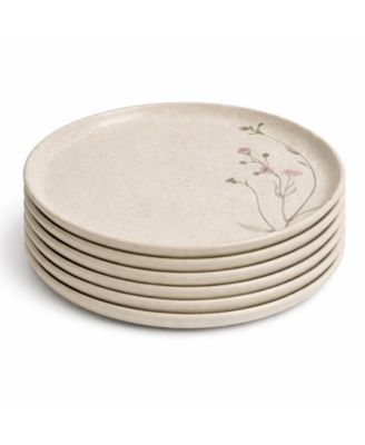 Campestre Stoneware Dessert Plates, Set of 6