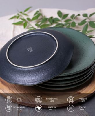 Stoneware Dessert Plates, Set of 6