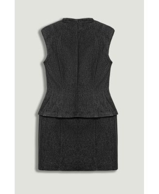 Women's Sleeveless Tailored Mini Dress