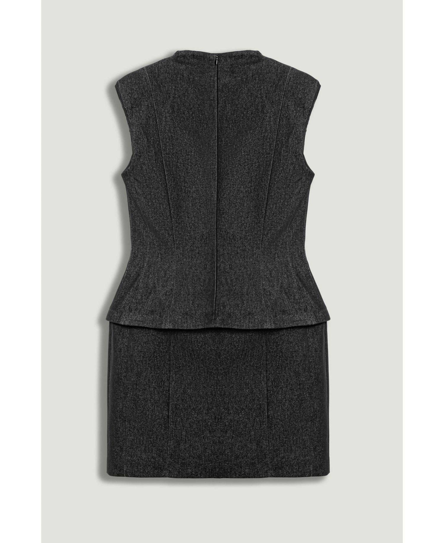 Women's Sleeveless Tailored Mini Dress