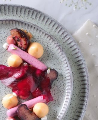 Stoneware Linhas Dessert Plates, Set of 6