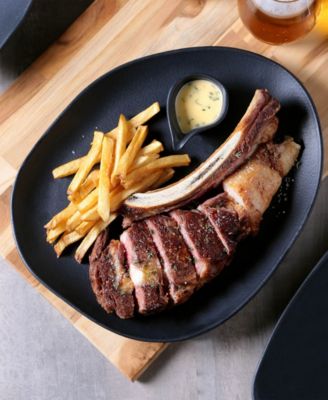 Stoneware Oval Dinner Plates, Set of 6