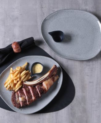 Stoneware Oval Dinner Plates, Set of 6