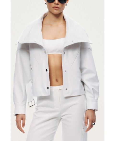 Женские куртки NOCTURNE Women's High-Neck Belted Jacket
