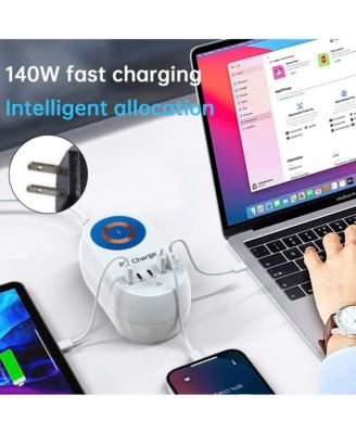 140W Charger - 5 Port Fast Charging Station with 100W PD and 15W MagSafe