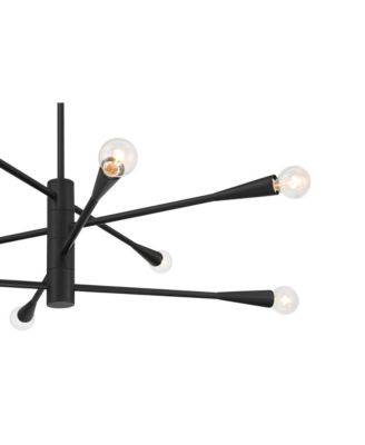 Livonia Matte Chandelier Modern Sputnik 8-Light Fixture for Dining Room House Foyer Kitchen
