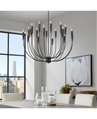 Possini Euro Lloyd Wide 20-Light Modern Chandelier
