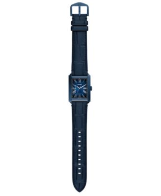 Men's Carraway Three-Hand Navy Croco Leather Watch 30mm