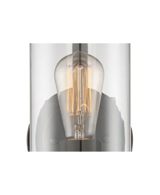 Eagleton Farmhouse Rustic Wall Light Sconces Set of 2 Oil Rubbed Bronze Hardwire 5 1/2" LED Fixture for Vanity