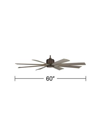 Defender Industrial Rustic Indoor Outdoor Ceiling Fan Remote Oil Rubbed Weathered Rated Patio