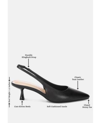 Women's Shala Kitten Heel Slingbacks