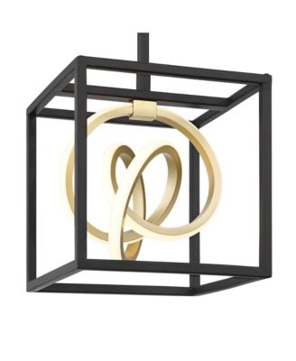 Christy 8" Modern Pendant Chandelier Ceiling Light Fixture Dining Room Over Table 3-Light LED  Finish Mini