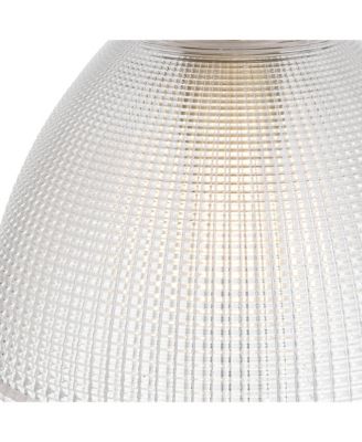 10"W Brass and Vintage Glass Mini Pendant Light