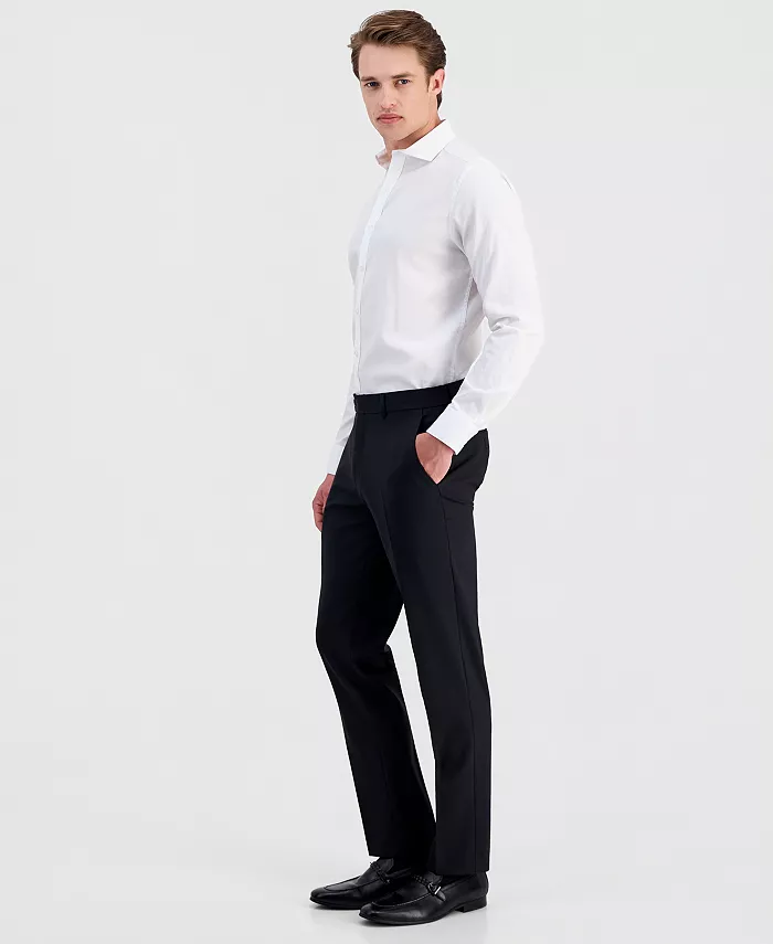 Men's Slim-Fit Wool Suit Pants - thumbnail 9