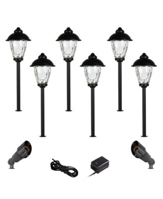 Concord 18" High Country 10-Piece Outdoor Landscape Path and Spot Light Set Porch House LED Bulb